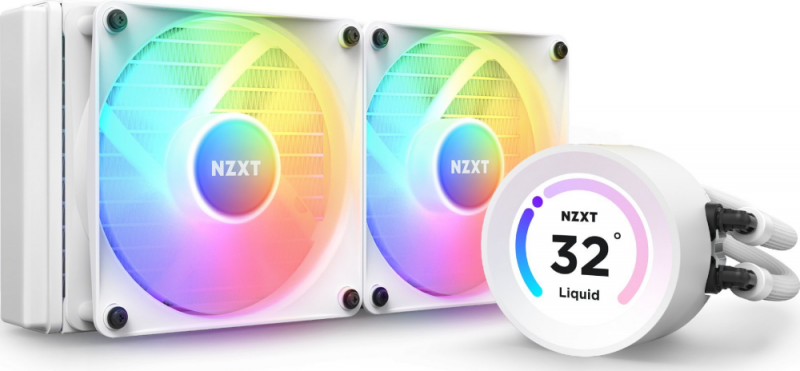 NZXT CPU vandens aušinimas Kraken Elite 240 RGB LCD Baltas