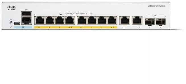 Šakotuvas „Cisco Catalyst C1200-8P-E-2G“