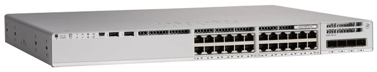 Šakotuvas CISCO Catalyst 9200L 24 prievadų PoE+ 4x10G uplink Switch Network Essentials