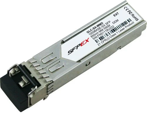 Šakotuvas Cisco 1000BASE-SX SFP siųstuvo-imtuvo modulis, MMF, 850 nm, DOM