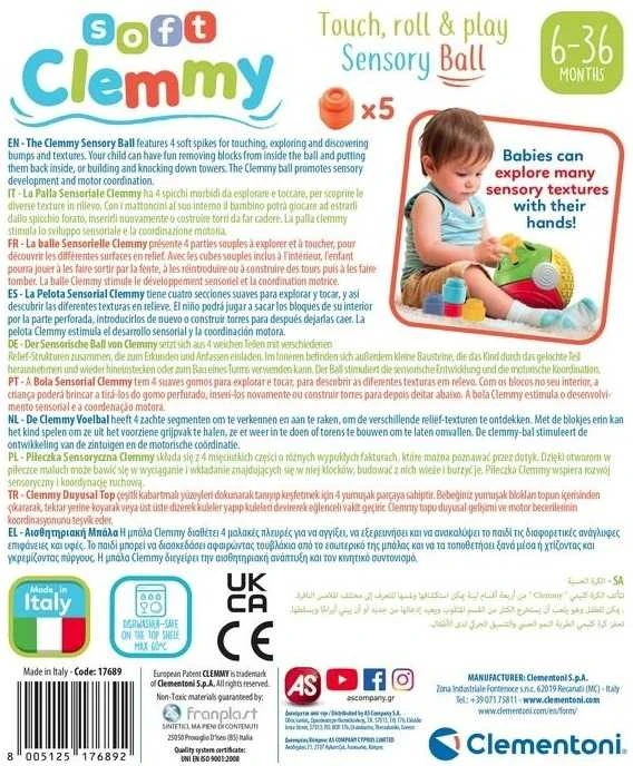 Clementoni sensorinis kamuolys