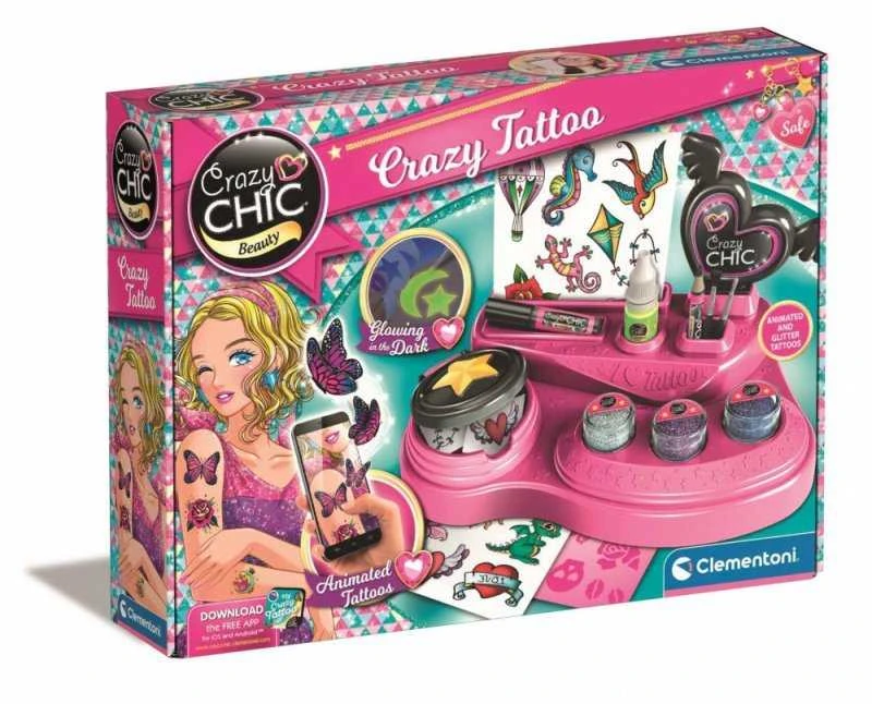 Clementoni Crazy Chic Crazy Tatuiruotės 18771