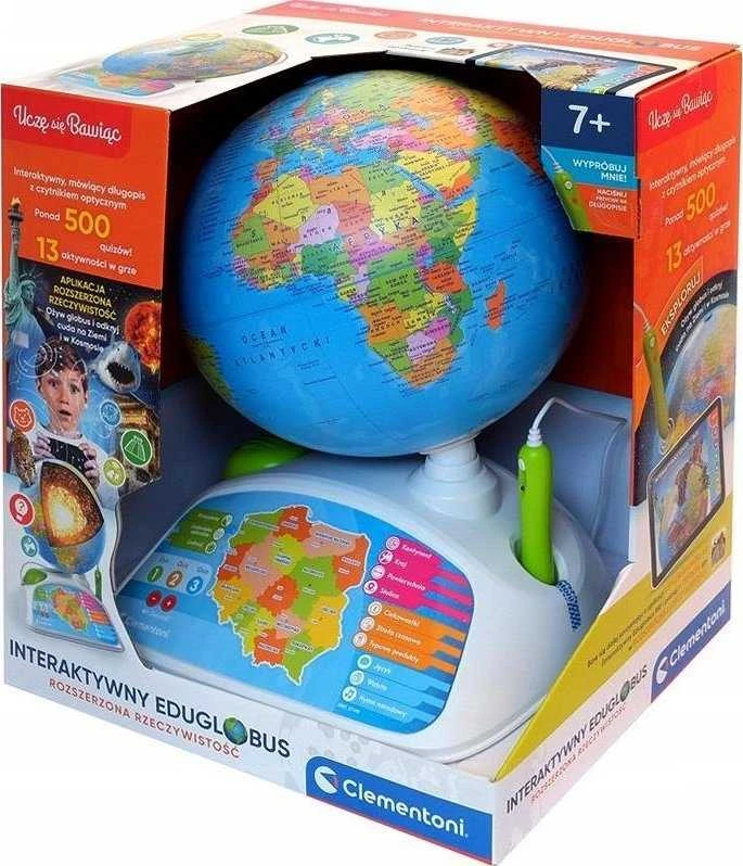 Exploreglobe CLEMENTONI 50847 CLM interaktyvus gaublys, lenkų k.