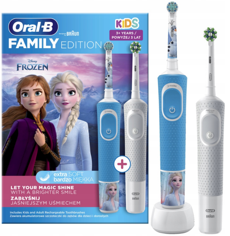 Dantų šepetėlis Oral-B Gyvybingumas vaikams D100 Žvaigždžių karai + D103 Raudona