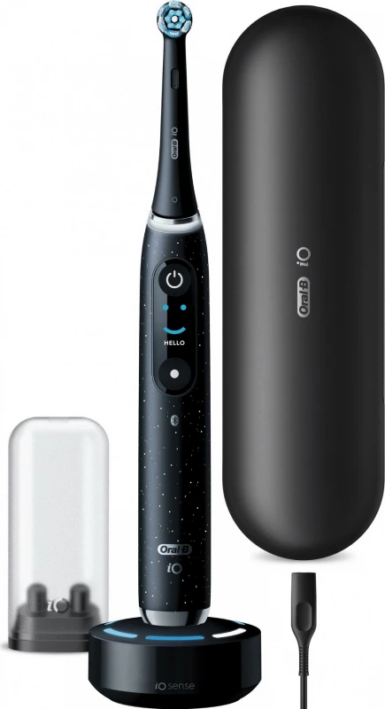 Oral-B iO Series 10 Juodas Onyx Luxe dantų šepetėlis