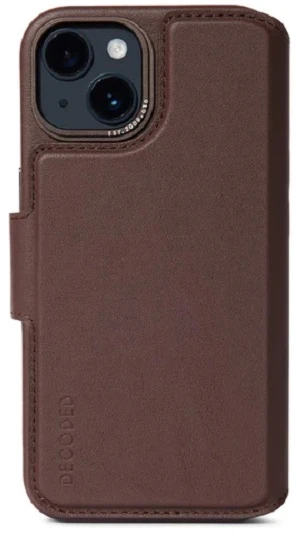 Decoded Detachable Wallet Leather su MagSafe su Flip Apple iPhone 14 Plus - dėklas telefonui rudos spalvos