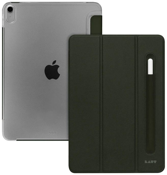 LAUT Huex Folio - protective su laikikliu Apple Pieštukas Apple iPad 10.9" 10G (military dėklas planšetiniam kompiuteriui žalios spalvos)