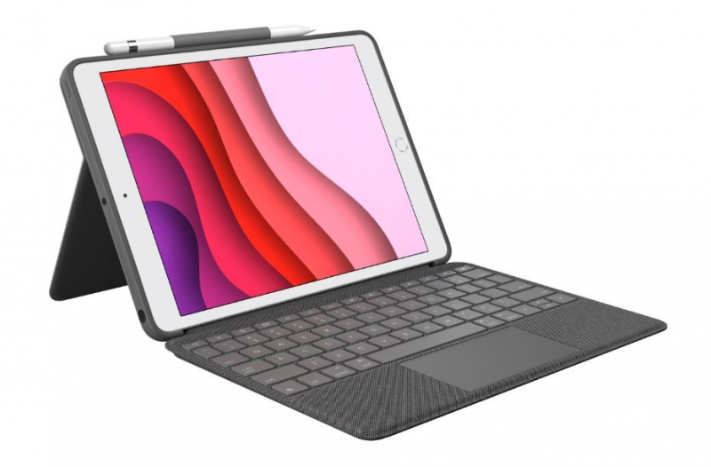 Logitech Combo Touch QWERTY Anglų (JK) Grafitas Smart Connector