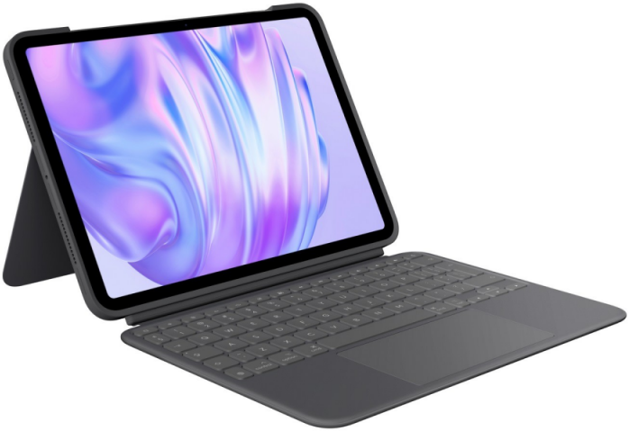 Logitech Combo Touch, skirtas iPad Pro 11" M4 Pilka US