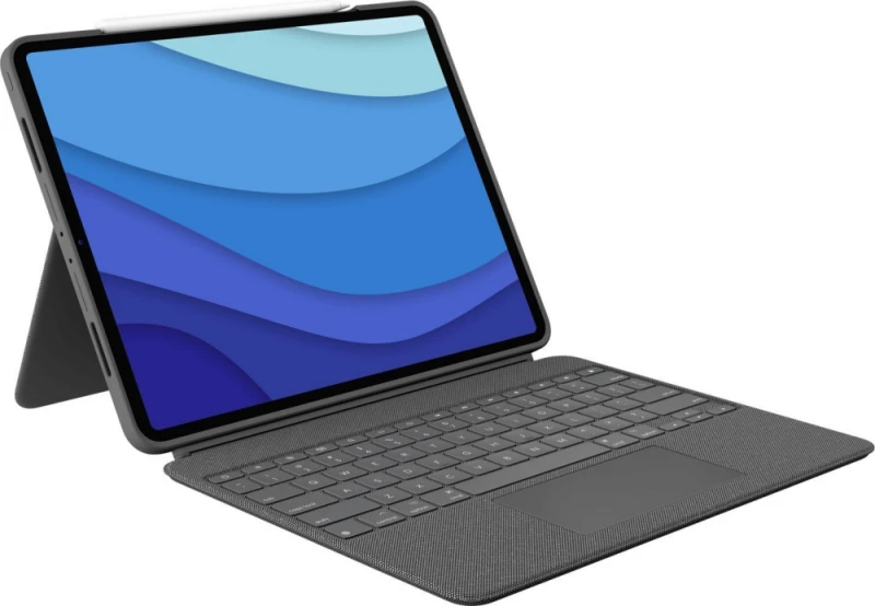 „Logitech Combo Touch iPadPro 12.9 Graphite“.