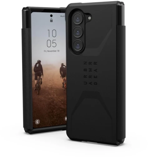 Dėklas Urban Armor Gear UAG Civilian, juodas - Samsung Galaxy Z Fold5