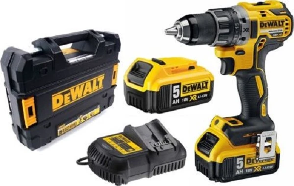 DeWALT akumuliatorinis suktuvas gręžtuvas DCD791P2, 18V, 70Nm, 2x5.0Ah
