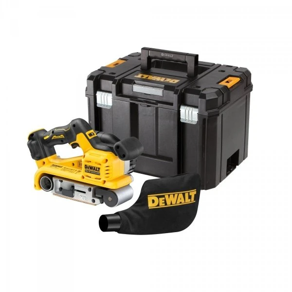 Juostinis šlifuoklis DeWalt DCW220NT-XJ; 18 V (be akumuliatoriaus ir pakrovėjo)