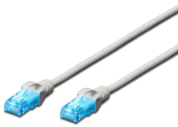 Assmann Electronic DIGITUS CAT 5e U-UTP patch kabelis PVC AWG 26/7 ilgio 30 m spalvotas pilkas