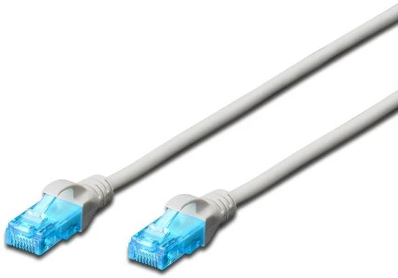 Assmann Electronic DIGITUS CAT 5e U-UTP patch kabelis PVC AWG 26/7 ilgio 7 m spalvotas pilkas