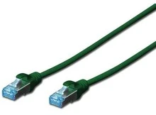 Assmann Electronic DIGITUS CAT 6 U-UTP pataisomasis kabelis PVC AWG 26/7 ilgis 0,5 m spalva žalias