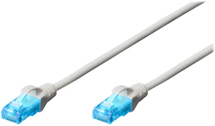 DIGITUS DK-1512-010/WH Premium CAT 5e UTP patch kabelis 1,0m spalvotas baltas