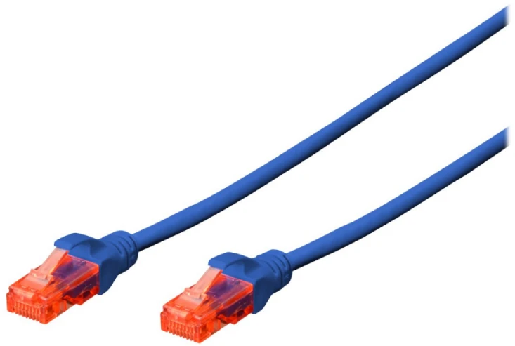 DIGITUS DK-1612-005/BL DIGITUS Premium CAT 6 UTP patch kabelis, ilgis 0,5m, spalva juoda