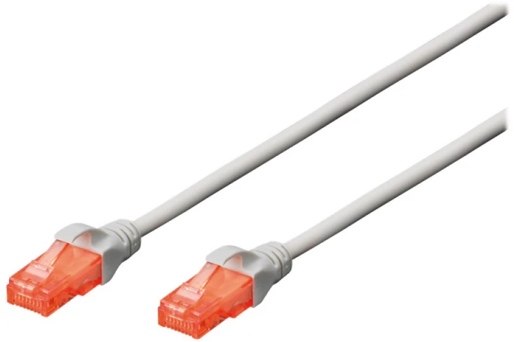 DIGITUS DK-1612-100 Premium CAT 6 UTP patch kabelis Ilgis 10.0m Spalvotas pilkas