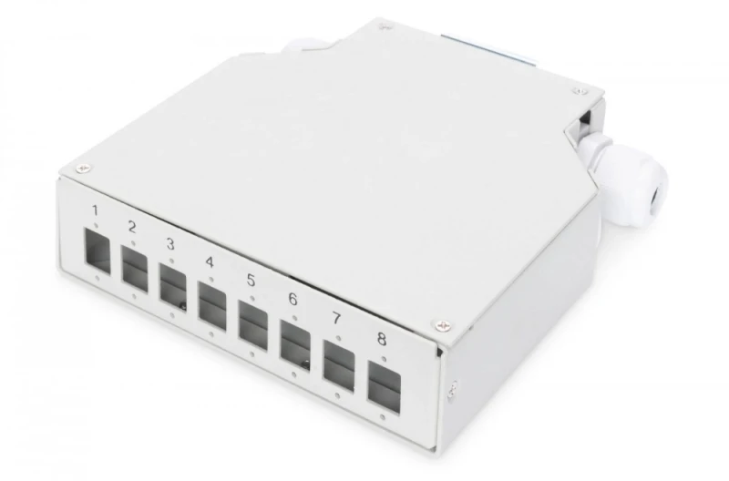 Digitus Assmann DIN GELEŽINKELIŲ GELEŽINKELIŲ DĖŽUTĖ 8 LC / DX KOUPLORIAMS