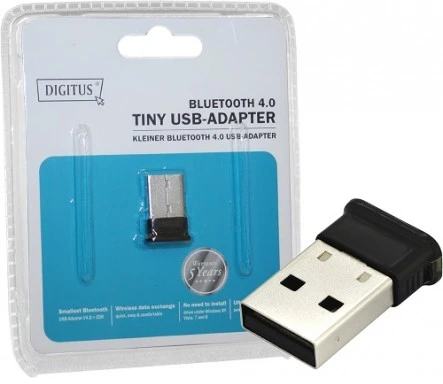 Assmann Electronic DIGITUS USB Bluetooth V4.0 + EDR adapteris Tiny Class2 CSR mikroschemų rinkinys 10m