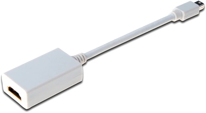 Assmann Electronic ASSMANN DisplayPort adapterio kabelis mini DP - HDMI tipas AM/F 0.15m DP 1.1a suderinamas su CE wh