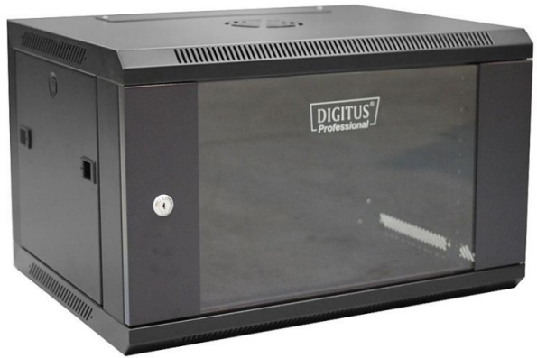 Assmann Electronic DIGITUS DN-W19 06U/450/B Sieninė spintelė 6U 600x450mm juodas RAL 9004