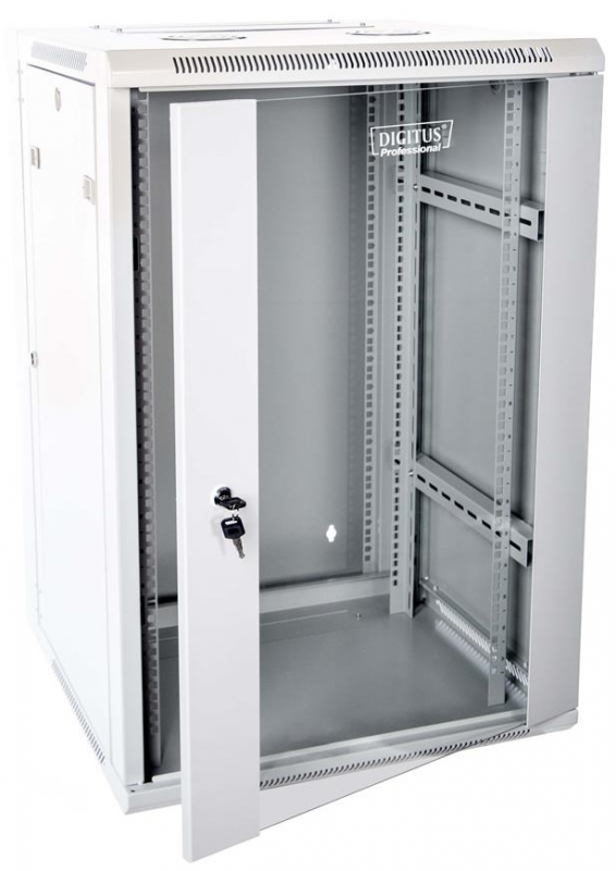 Laikiklis Digitus Professional Assmann Electronic DIGITUS DN-WD19 12U/600 Sieninė spintelė 12U dvisekcija 600x6000mm pilkas RAL 7035