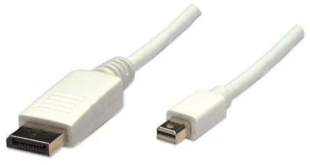 Baltas DisplayPort į Mini DisplayPort laidas
