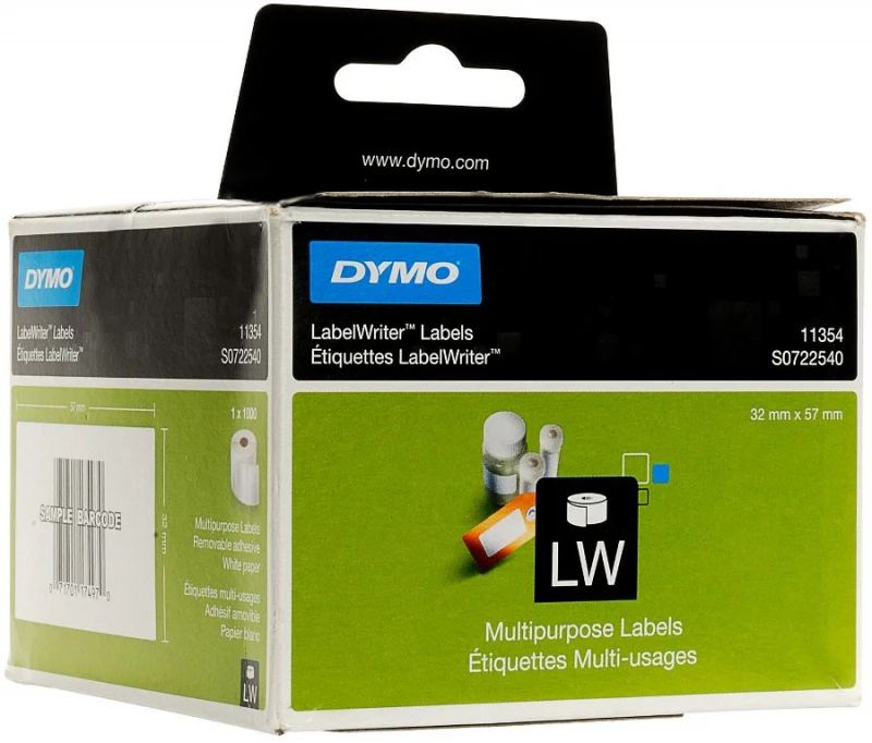 Etiketės DYMO LabelWriter 32x57 mm, 1000 vnt. / S0722540 11354