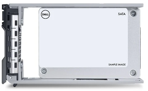 „Dell“ SSD 480 GB SATA skaitymo sparta, 6 Gbps, 512e, 2,5 colio, 3,5 colio, karšto prijungimo, 14/15/16* kartos, stovas / 15 kartos bokštas