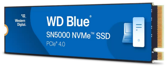 SanDisk WD Mėlyna SN5000 NVMe SSD 4TB M.2 2280 PCIe Gen4