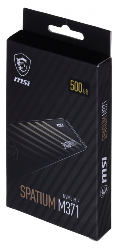 Kietasis diskas - MSI SPATIUM M371 500 GB NVMe M.2 PCIe 3.0