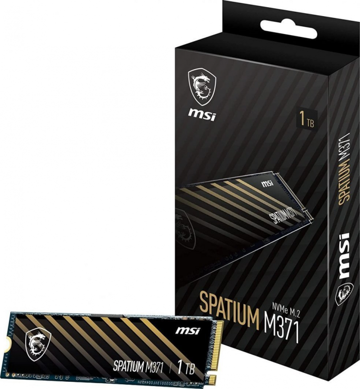 SSD diskai - MSI Space M371 1TB NVMe M.2 PCI Express 3.0