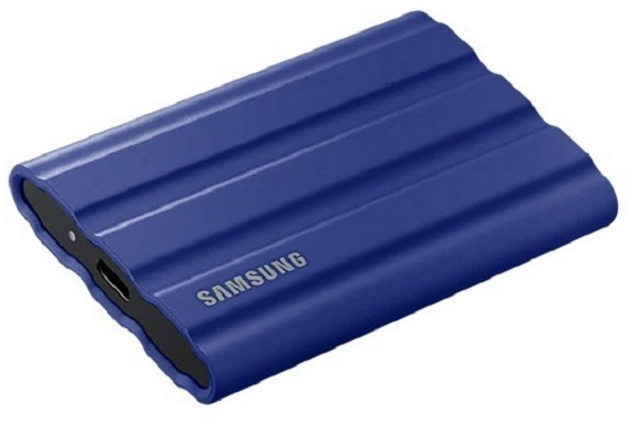 Išorinis kietasis diskas SSD SAMSUNG T7/1TB/USB 3.2/Rašymo greitis 1000 MB/sek/Skaitymo greitis 1050 MB/sek/MU-PE1T0R/EU
