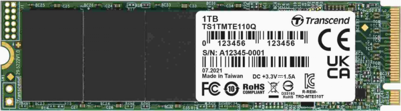 TRANSCEND 1TB M.2 2280PCIe Gen3x4 QLC be DRAM