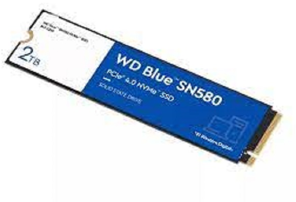 SanDisk WD Mėlyna SN580 NVMe SSD 2TB M.2 PCIe Gen4