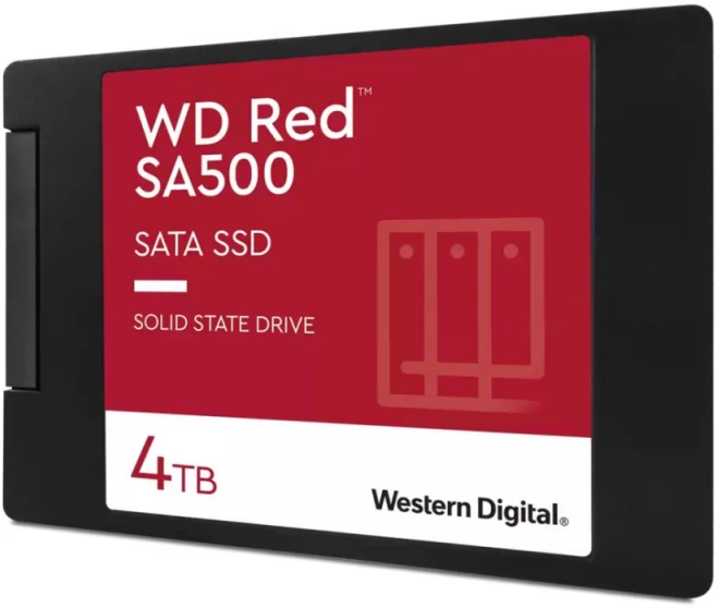 Sandisk WD Raudona SA500 SSD 4TB