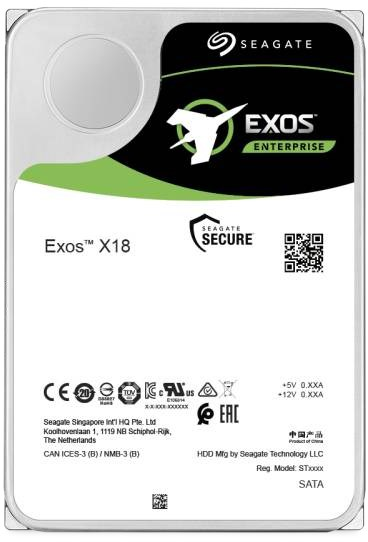 SEAGATE HDD serveris Exos X18 HDD 512E/4KN (3,5'/12TB/SATA 6Gb/s / 7200rpm)