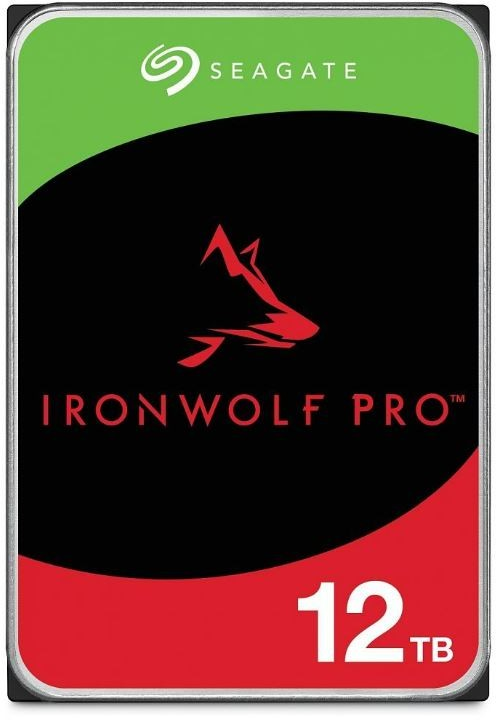 SEAGATE Ironwolf PRO Enterprise NAS HDD 12TB 7200rpm 6Gb/s SATA 256MB talpykla 8,9 cm 3,5 colio 24x7 NAS ir amp; RAID Rackmount Systeme BLK