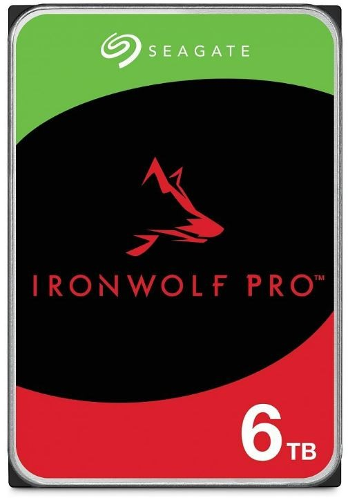„SEAGATE Ironwolf PRO Enterprise NAS HDD 6TB 7200rpm 6Gb/s SATA 256MB cache 8.9cm 3.5inch 24x7“ skirtas NAS ir RAID Rackmount sistemoms, juodos spalvos
