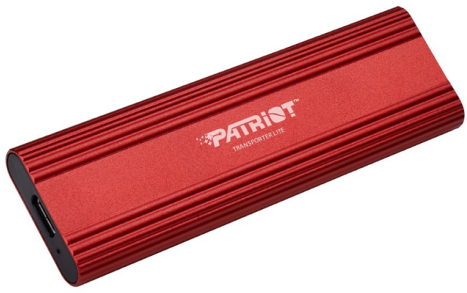 Kietasis diskas Išorinis SSD Diskas - Patriot Memory Transporter Lite 512GB USB3.2 Type-C 1000 MB/S Raudona