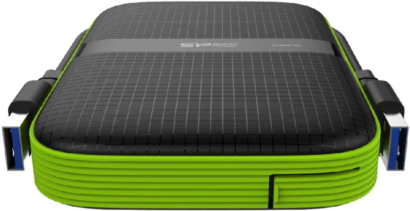 Kietasis diskas Silicon Power Armor A60 1TB 2.5 ", USB 3.1, Juodas/Žalias