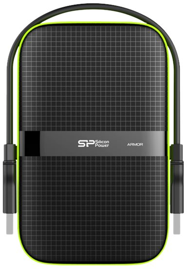 SILICONPOW SP050TBPHDA60S3K Išorinis kietasis diskas HDD Silicon Power Armor A60 2.5 5TB USB 3.0, IPX4, Juodas