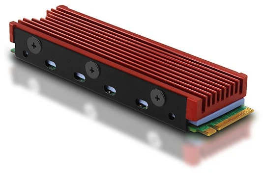 AXAGON CLR-M2 pasyvus - M.2 SSD, 80 mm SSD, ALU korpusas, silikoninės šiluminės pagalvėlės