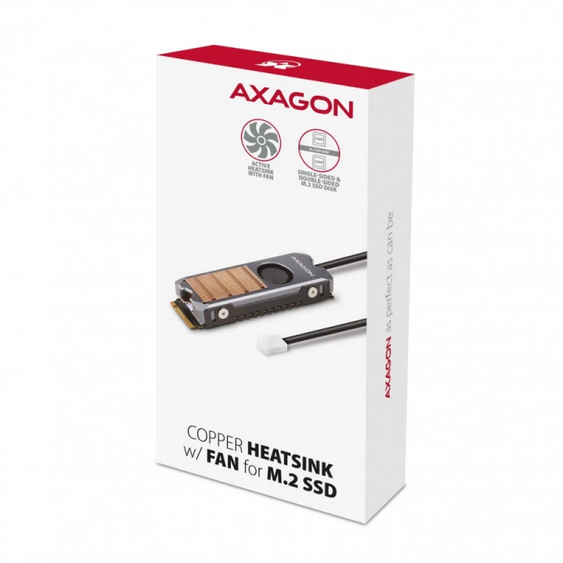 „AXAGON CLR-M2FAN“ aušintuvas M.2 2280 SSD diskui
