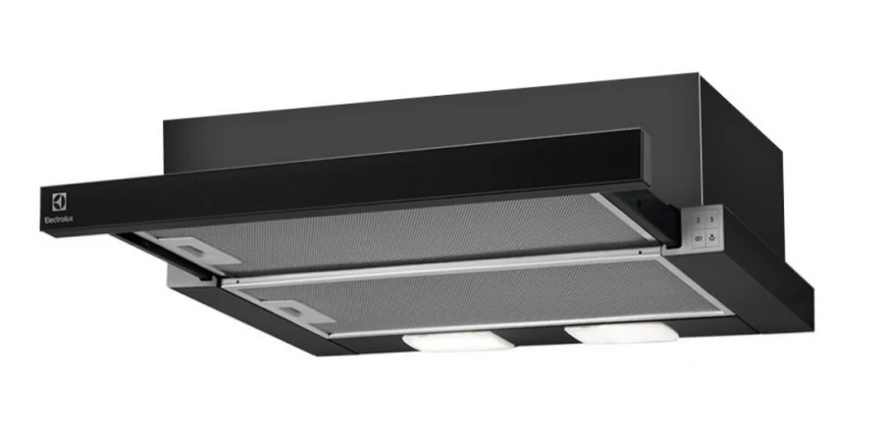 Ištraukiamas juodos spalvos gartraukis Electrolux LFP326FB