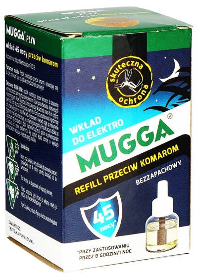 Mugga uodų atbaidymo skysčio papildymas