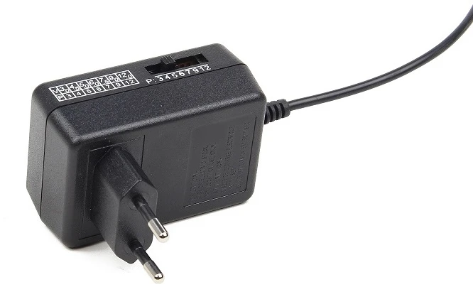Adapteris - EnerGenie EG-MC-008 Universalus AC-DC 12W Reguliuojamas Juodas