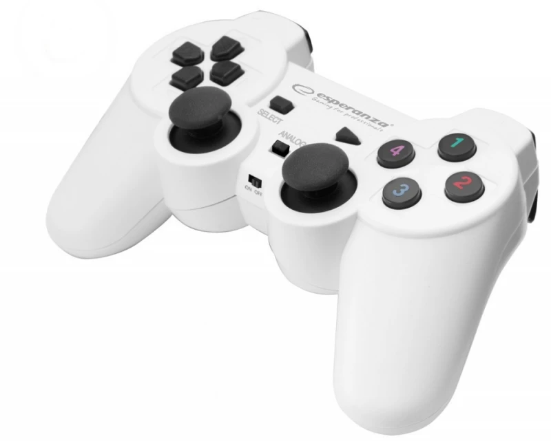 Bevielis ŽAIDIMŲ PULTAS SU VIBRACIJOMIS ESPERANZA EGG108W GLADIATOR  PC / PS3 